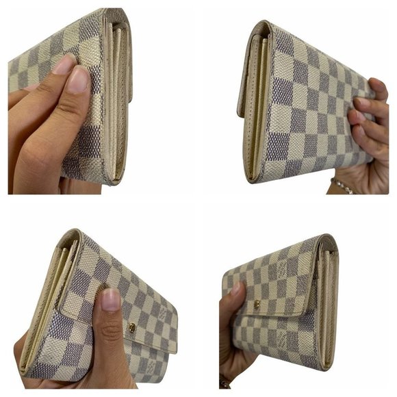 LOUIS VUITTON LONG WALLET PORTEFUILLE WHITE 956223 - Picture 5 of 10